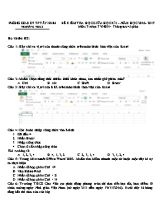Đề kiểm tra giữa học kì I Tin học lớp 7 - Năm học 2016-2017 - Phòng GD & ĐT Tây Ninh